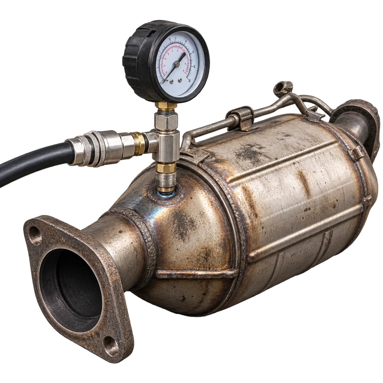 Dieselpartikelfilter bei der Eingangsprüfung